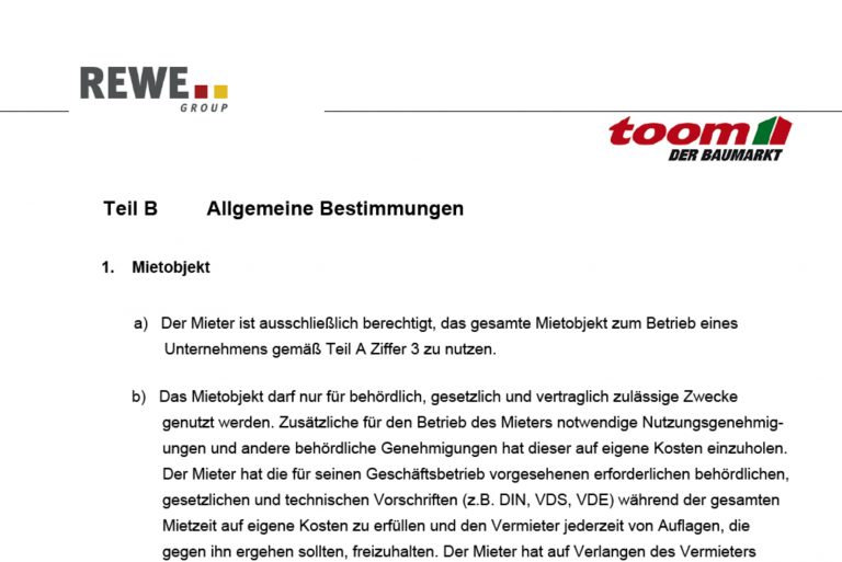 REWE Group | toom: Dynamische Vertragswerke
